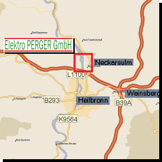 Karte Neckarsulm und Umgebung